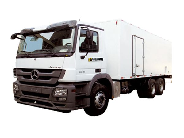 Camion de lubrification minier