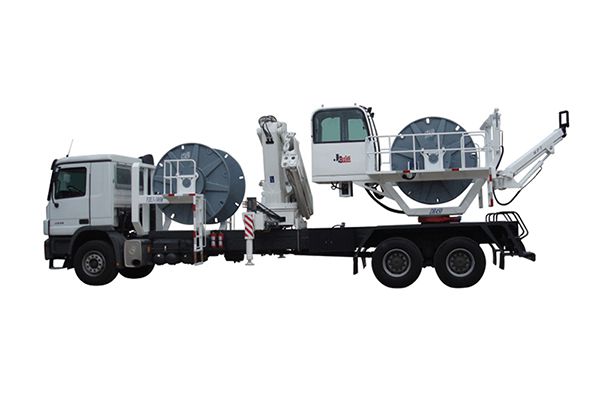 Camion porte-touret